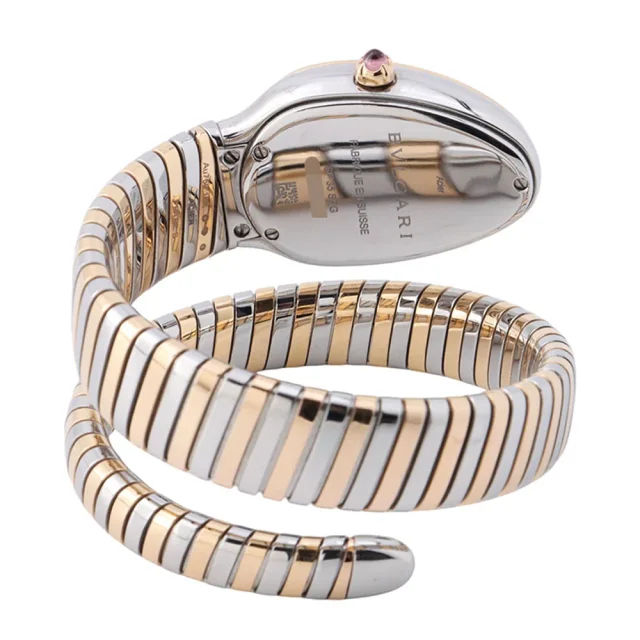 Bvlgari Serpenti Tubogas S H35mm×W23mm K18PG Stainless Steel Silver Dial102237 in Silver from GALLERY RARE, photo 4 of 12