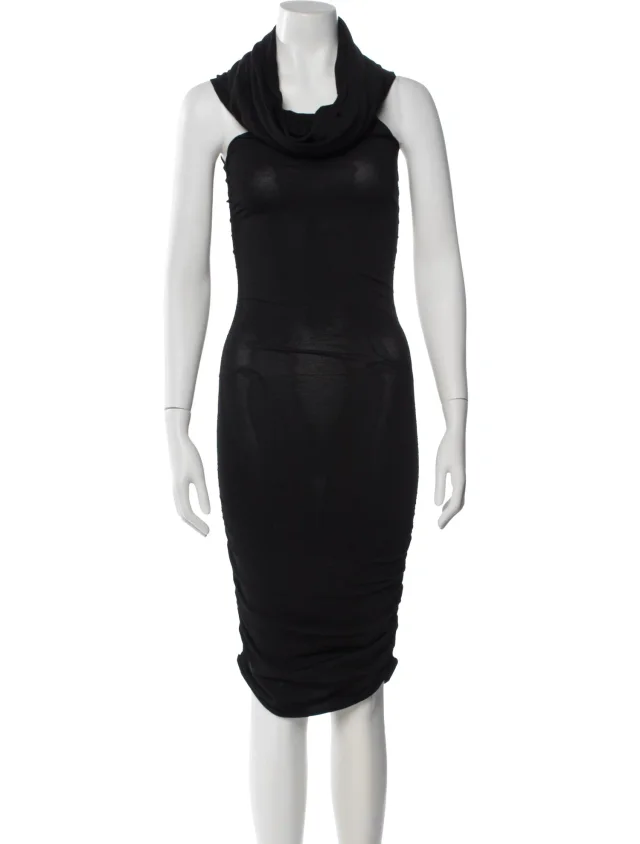 Khaite Aerica Mini Dress in black from The RealReal