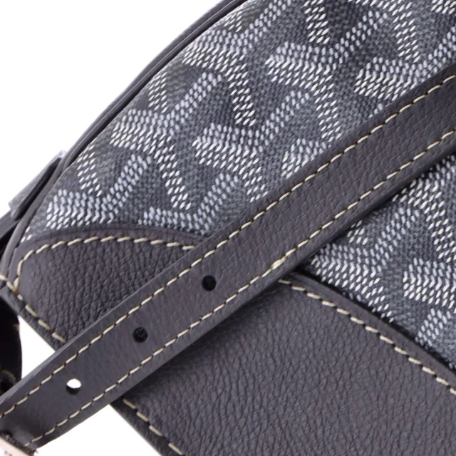 Goyard Hirondelle Shoulder Bag Coated Canvas and Leather in gray Coated canvas from Rebag, photo 6 of 7