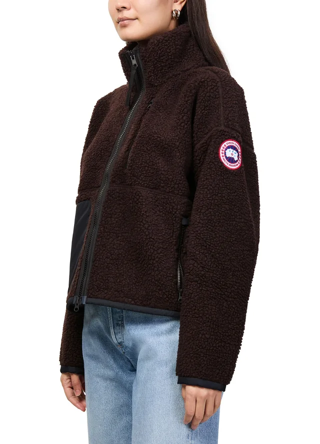 CANADA GOOSE Simcoe zipped jacket in Beige Outer: 52% wool, 39% polyester, 5% polyamide, 4% others, back: 100% lyocell, photo 4 of 6 from 24S (US)