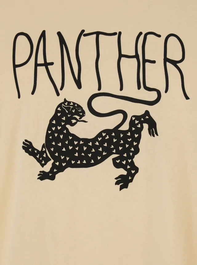 Valentino Crew Neck T-Shirt with Front Print in Beige Cotton for Men in Beige 100% Cotton, photo 5 of 6 from Gaudenzi Boutique