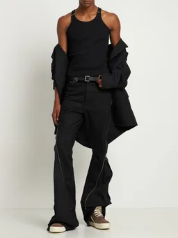 Dion Lee T-shirt with straps and metallic details in 98% Cotton, 2% Elastane, photo 2 of 5 from LUISAVIAROMA