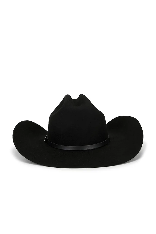 Larry Mahan 3X Premium Wool Oplin 4 Cowboy Hat in Black, photo 2 of 2 from REVOLVE (Canada)