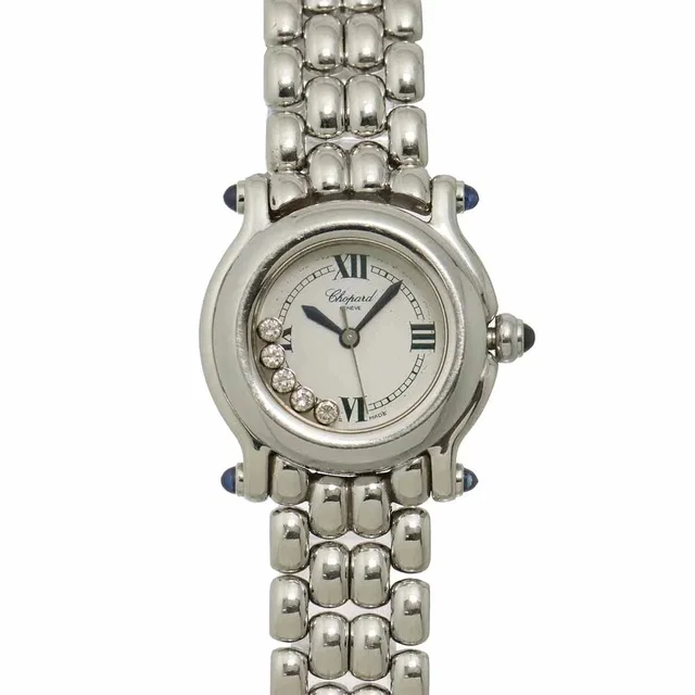 Chopard Happy Sport 27/8250-23 5P Diamond White Dial Ladies Watch in White from Luxury Promise