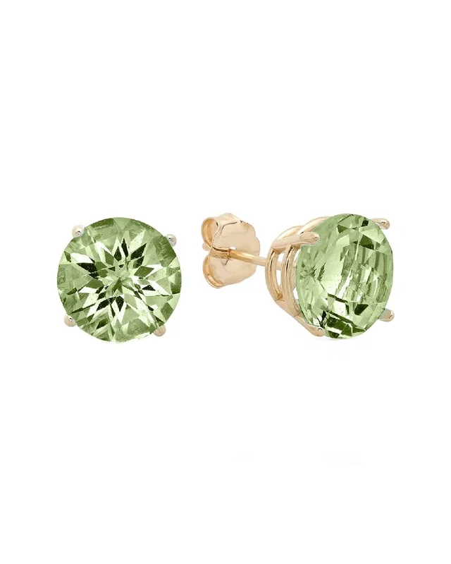 MaxColor 10K 3.40 ct. tw. Green Amethyst Studs, image 1 of 1 from Rue La La