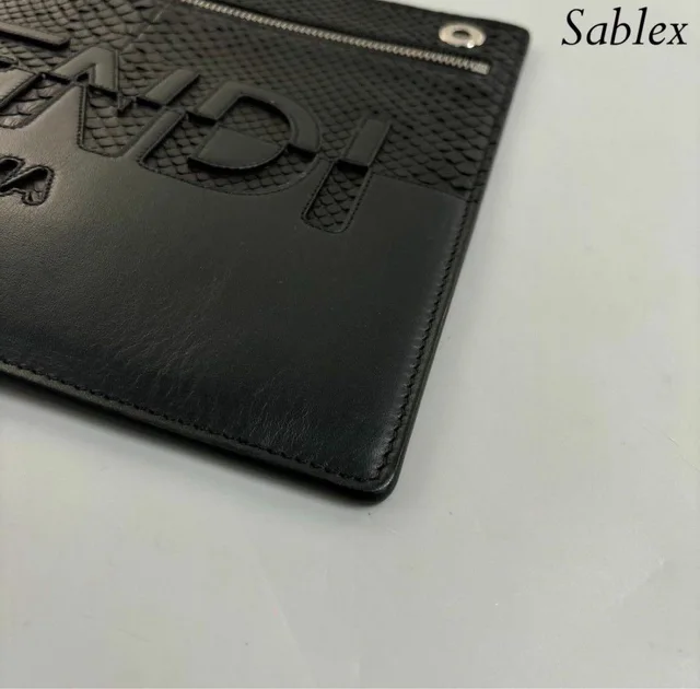 Fendi Clutch Black in Black Leather from The Reluxe, photo 2 of 2