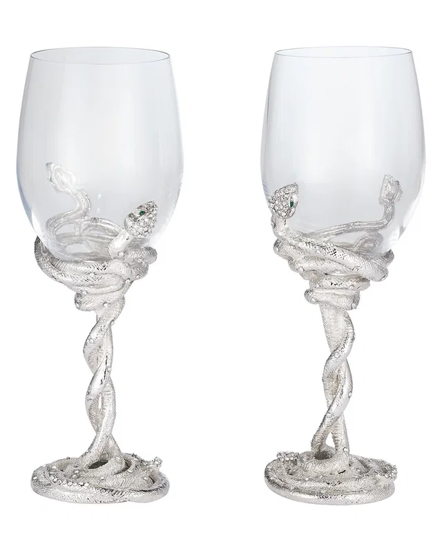 Olivia Riegel 2pc Serpentina Wine Glass Set, image 1 of 1 from Rue La La