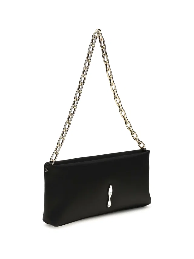 Christian Louboutin Maykimay Shoulder Bag — Black Calf Leather in Black Calfskin from HEWI
