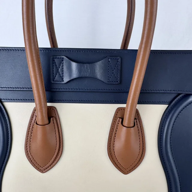 Celine Micro Luggage Tricolor Bag in calfskin from Reowned, photo 4 of 17