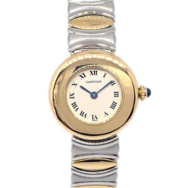 Cartier Must Colisee Belle Epoque Ref.2600 Quartz Watch 18KYG SS from AMORE Vintage Tokyo