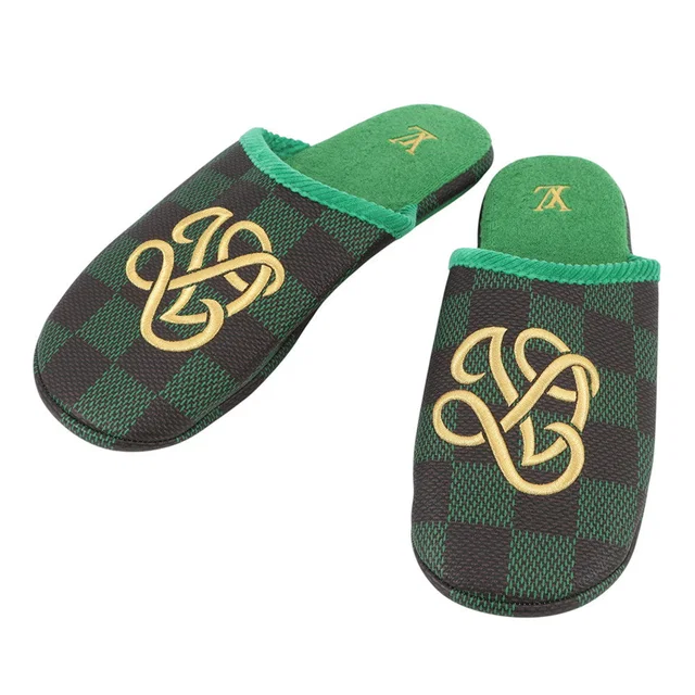 Louis Vuitton Palace Line Mules Pop Green1ACN7F Damier pattern Leather Rubber Size 10 in Leather from GALLERY RARE