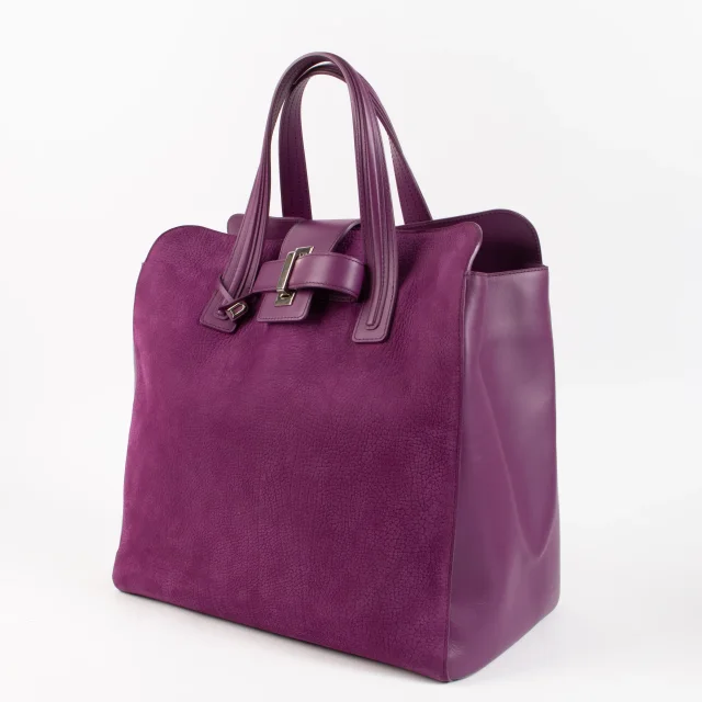 Delvaux Cardinal Santiag Nubuck Simplissime Tote Bag in Suede from Labellov, photo 3 of 8