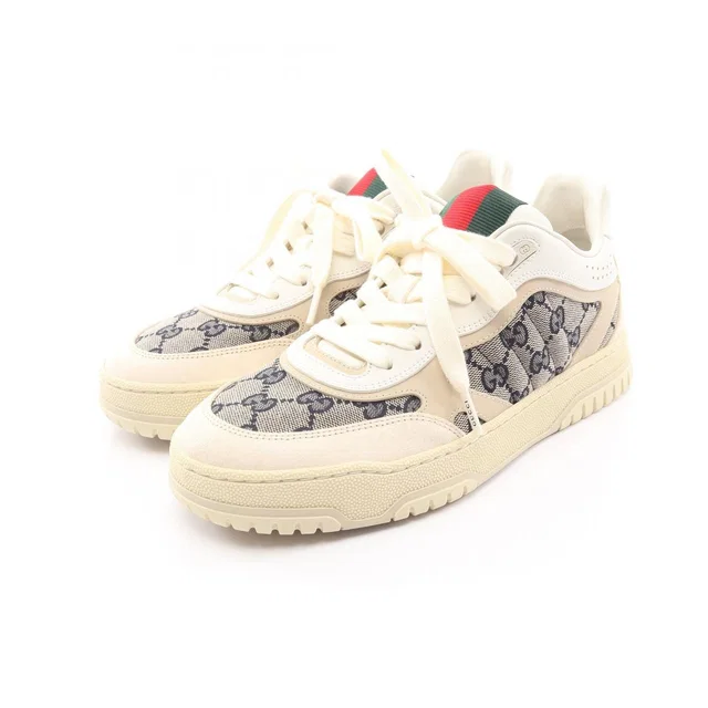 Gucci Sneakers Reweb Leather Canvas in Canvas from The Reluxe