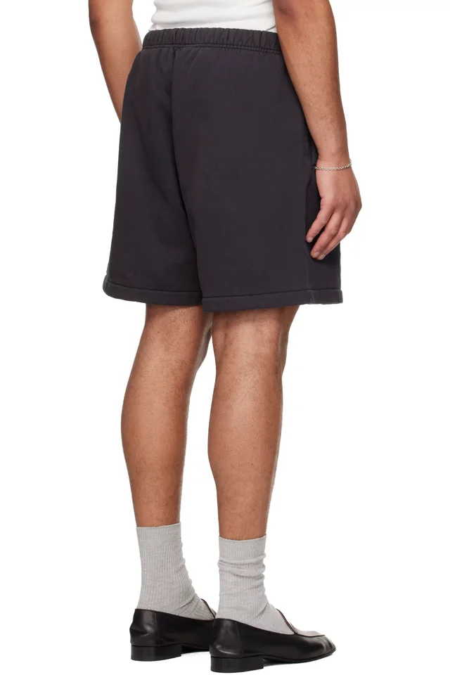Fear of God ESSENTIALS Black Signature Classic Sweat Shorts, photo 3 of 4 from SSENSE