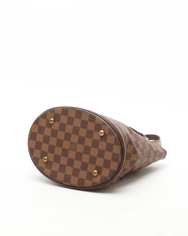 Louis Vuitton Damier Ebene Marais Bucket Bag in Brown Canvas from A Retro Tale, photo 4 of 9
