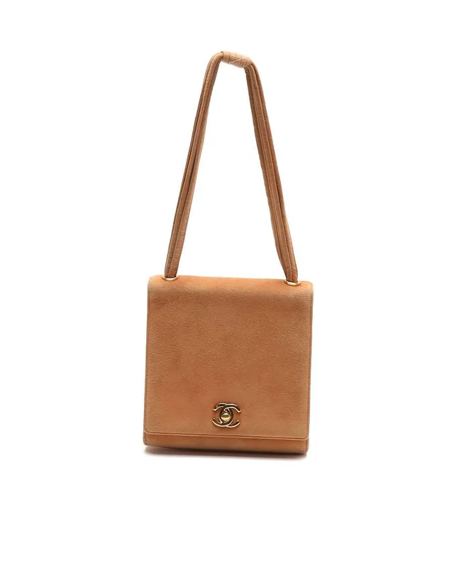 Chanel CC Suede Single Flap Bag in Suede from A Retro Tale