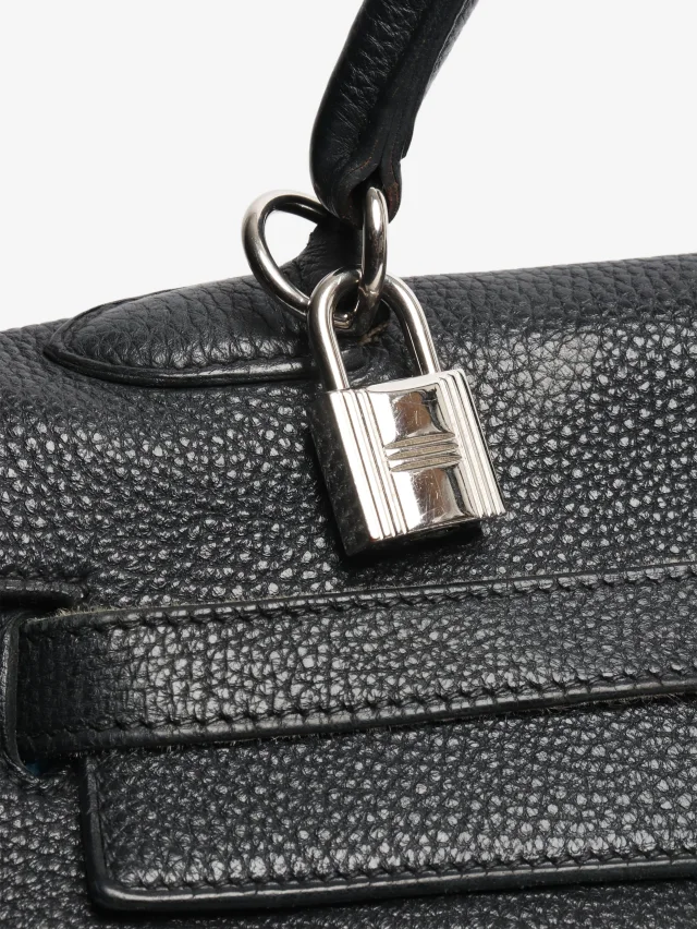 Hermès Black 2008 Kelly 28 bag in Black Leather from Sign of the Times, photo 5 of 9