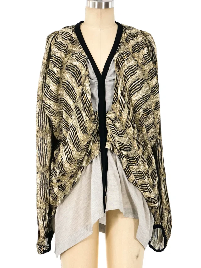 Balenciaga Layered Cardigan Top from Arcade Vintage