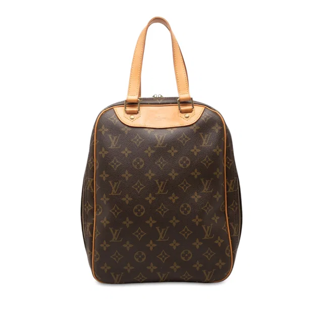 Brown Louis Vuitton Monogram Excursion Handbag in Brown Coated canvas from Designer Revival