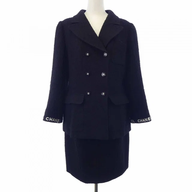 Chanel 95A Vintage Suit Black in Black from The Reluxe