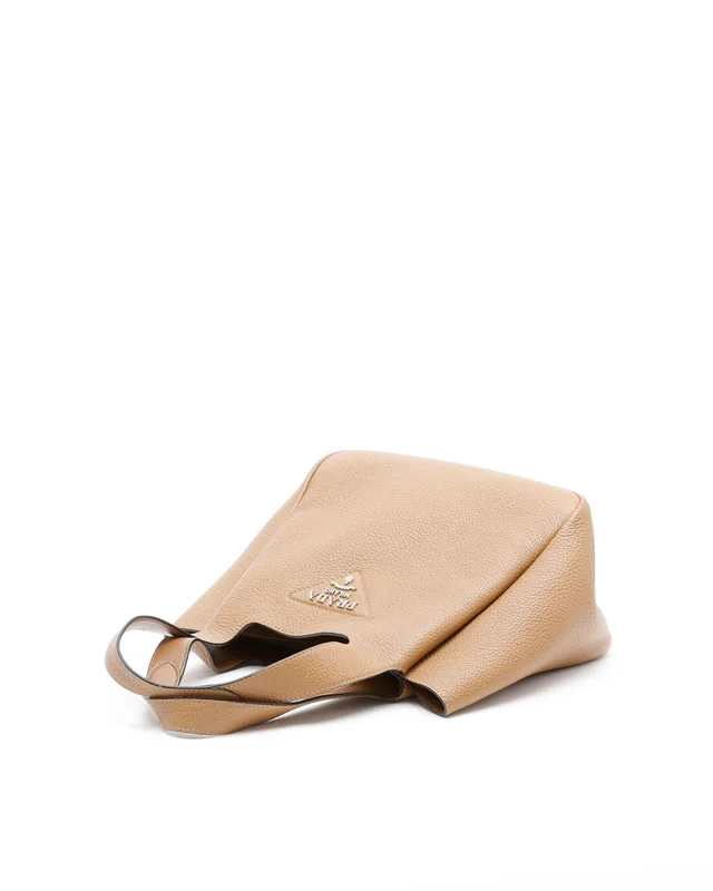 Prada Small Caramel Leather Tote Bag in Leather from A Retro Tale, photo 4 of 10