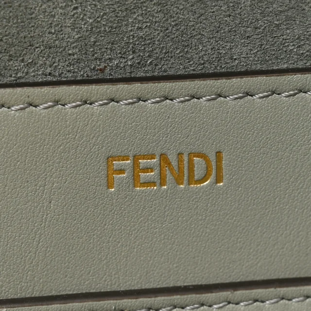 Fendi Vitello Fringe Medium Soft Peekaboo Matcha Latte in Suede from FASHIONPHILE, photo 6 of 10
