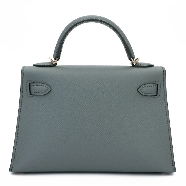 Hermès Mini Kelly II Vert Amande (63) in Green Epsom leather from Ginza Xiaoma, photo 2 of 4
