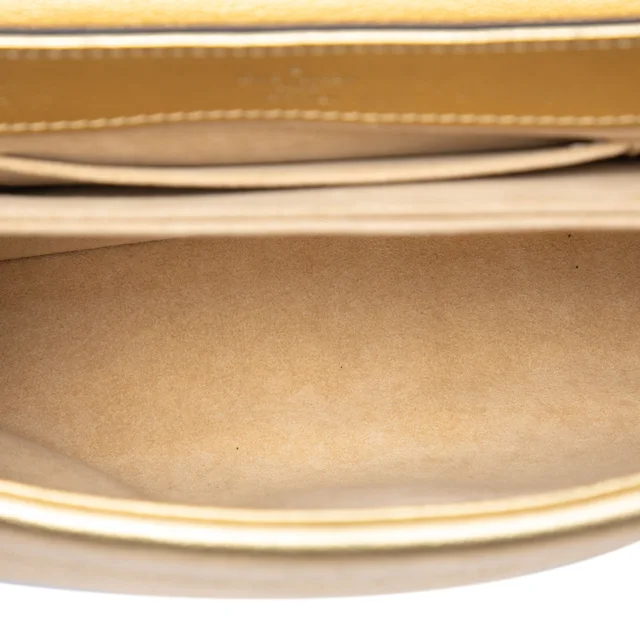 Gold Louis Vuitton Metallic Cuir Plume Ecume Very Chain Bag Satchel in Gold Leather from Designer Revival, photo 2 of 2
