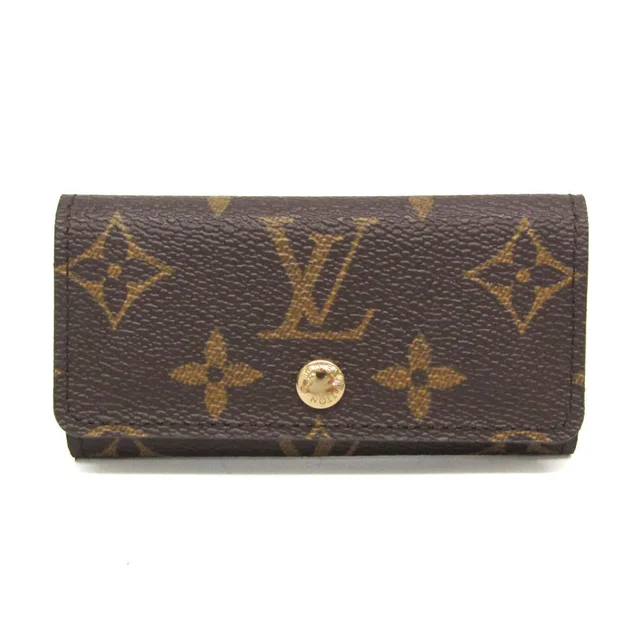 Louis Vuitton Multicles 4 M62631 Men,Women Monogram Key Case Monogram in Brown Monogram from Elady
