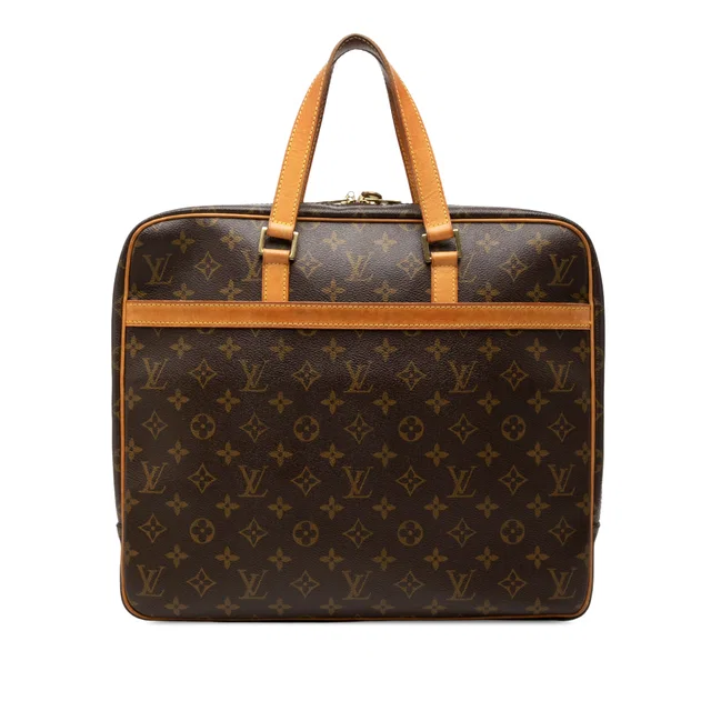 Brown Louis Vuitton Monogram Porte Documents Pegase Business Bag in Brown Coated canvas from Designer Revival