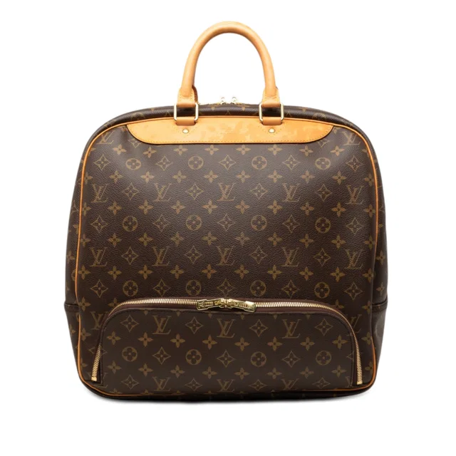 Brown Louis Vuitton Monogram Evasion Travel Bag in Brown Coated canvas from Designer Revival