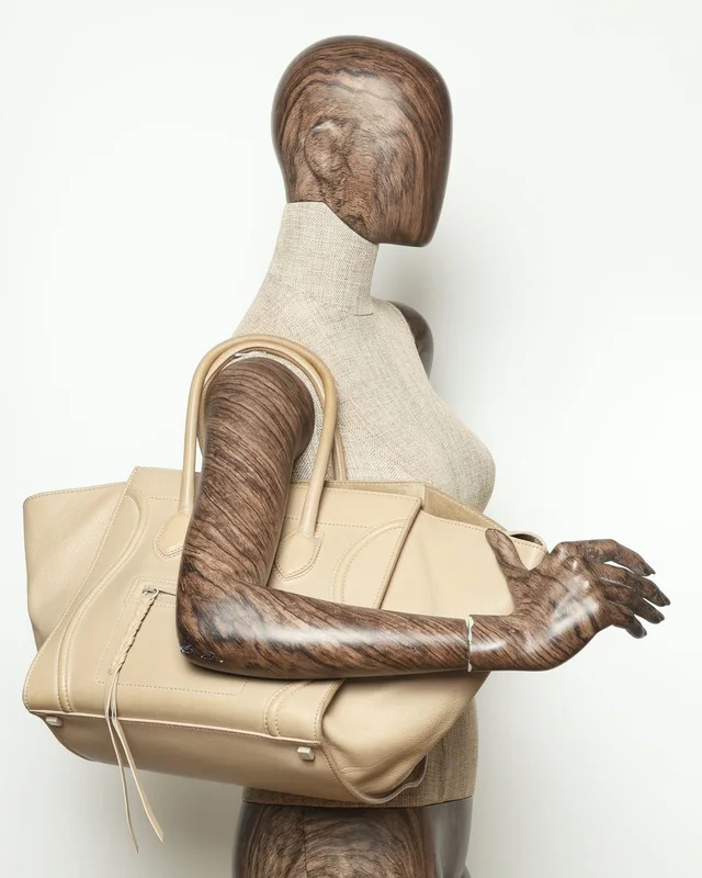 Celine Luggage Phantom Medium Tote Bag in Suede from A Retro Tale, photo 9 of 9