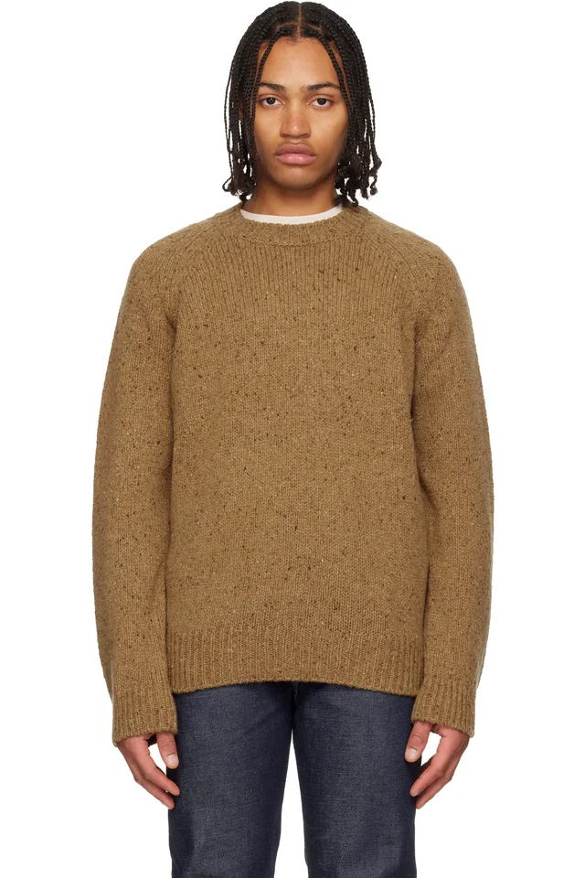 A.P.C. Tan Harris Sweater, image 1 of 1 from SSENSE