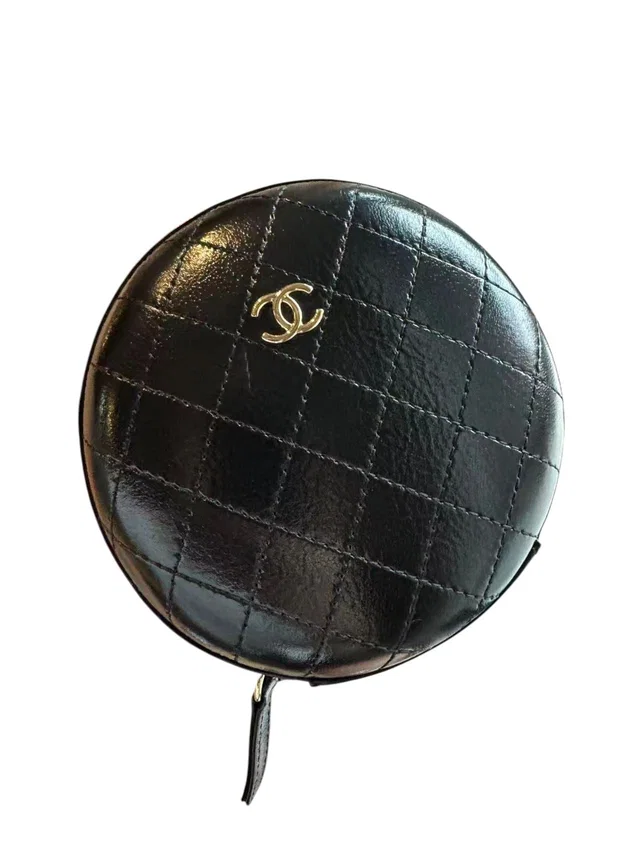 Chanel Black Round Hardcase Bag in Black from Luxury Promise