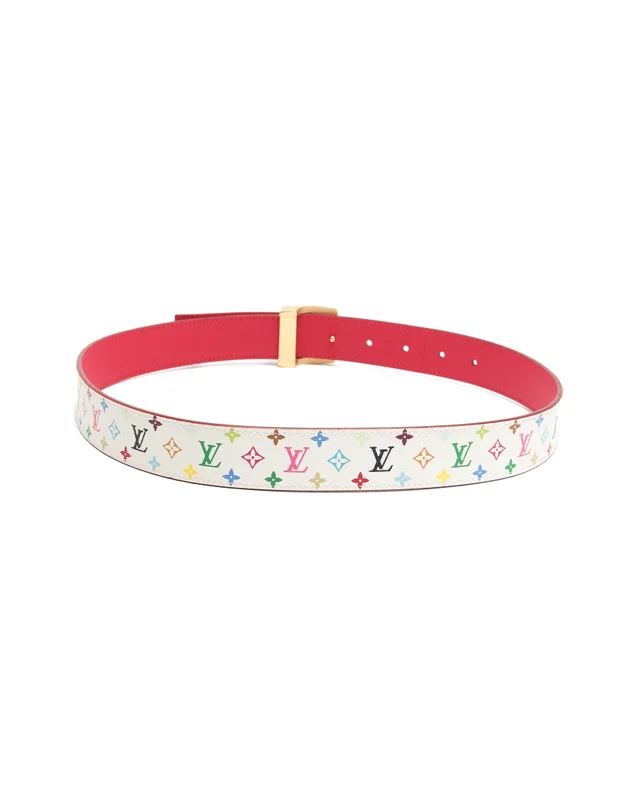 Louis Vuitton Monogram Murakami Reversible Belt, Size 80 in Canvas from A Retro Tale, photo 2 of 6