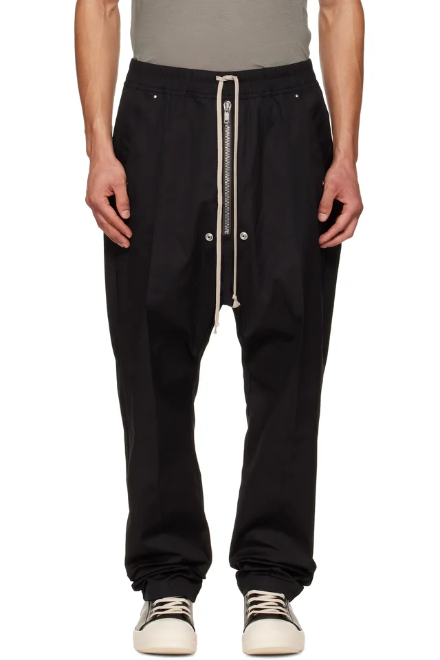 Rick Owens Black Temple Bela Trousers, image 1 of 1 from SSENSE
