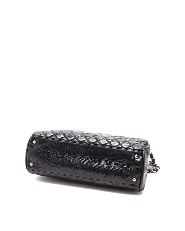 Chanel Maxi Patent Just Mademoiselle Bowling Bag in Patent leather from A Retro Tale, photo 4 of 11