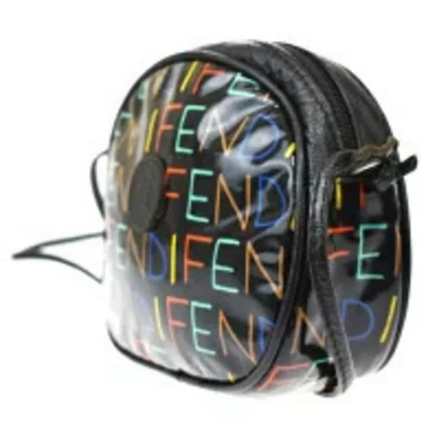 Fendi Pochette Shoulder Bag Black Vinyl Leather in black Leather from Poshmark, photo 2 of 7