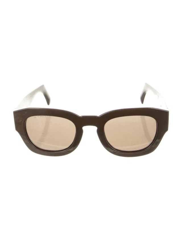 Etro Wayfarer Mirrored Sunglasses in brown|red from The RealReal