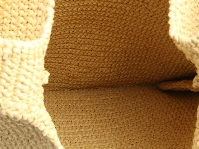 Prada Bianco Raffia Shopping Tote in Raffia from Ann's Fabulous Finds, photo 8 of 9