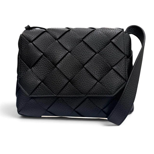 Bottega Veneta Diago Intrecciato Grain Leather Shoulder Bag in Woven leather from LuxUness