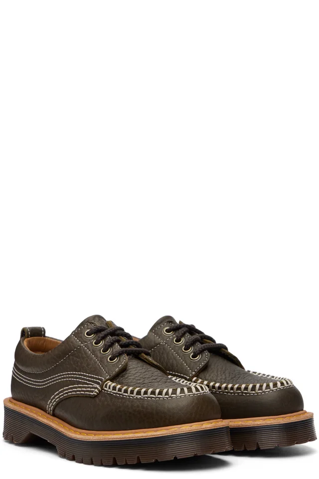 Dr. Martens Khaki Lowell Derbys, photo 4 of 5 from SSENSE