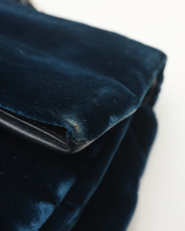 Saint Laurent Small Velvet West Hollywood Bag in Velvet from A Retro Tale, photo 6 of 9