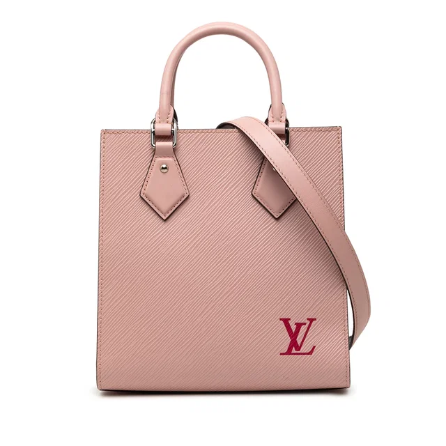 Pink Louis Vuitton Epi Sac Plat BB Satchel in Pink Leather from Designer Revival