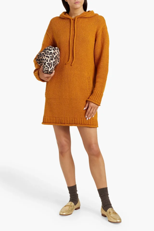 The Elder Statesman Nora Bouclé-Knit Cotton Hoodie, photo 2 of 4 from THE OUTNET