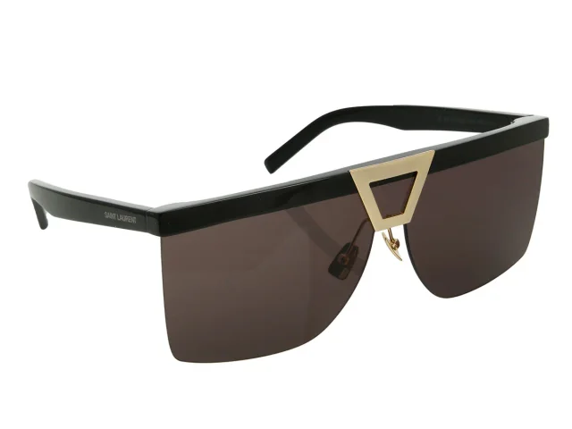 Saint Laurent Palace Shield Sunglasses in Black from Ann's Fabulous Finds, photo 3 of 6