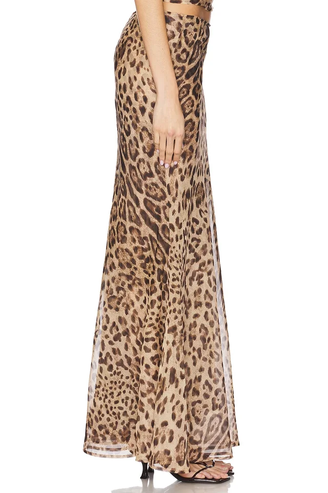 Bardot Monroe Maxi Skirt in Leopard, photo 3 of 6 from REVOLVE (Canada)