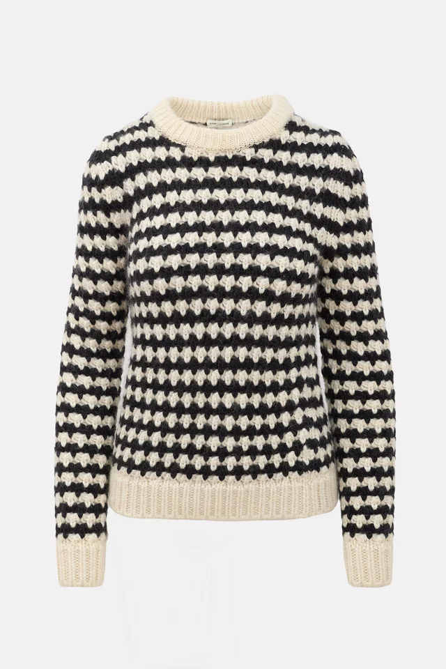 Saint Laurent 2018 Wool & Mohair Sweater in Wool from VSP Consignment
