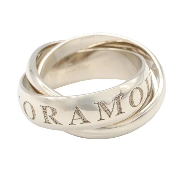 Cartier Ring Trinity 18K White Gold in White from The Reluxe