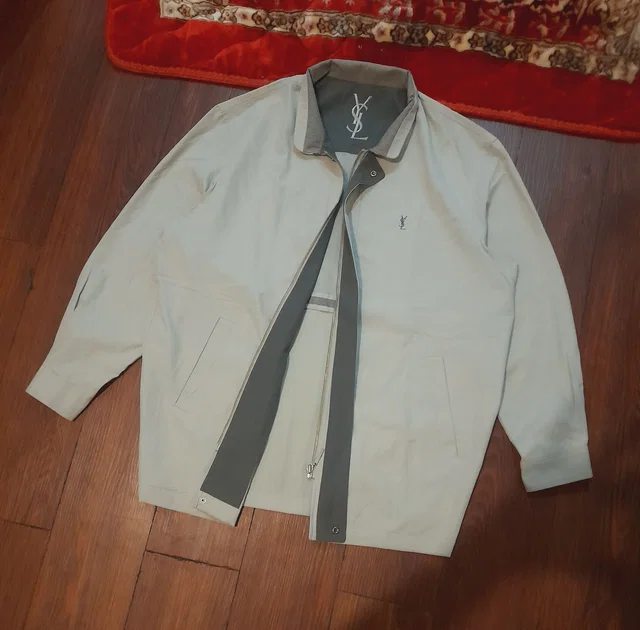Vintage Jacket X YSL Jacket in Beige, Men's (Size Medium) in white|neutral from Grailed